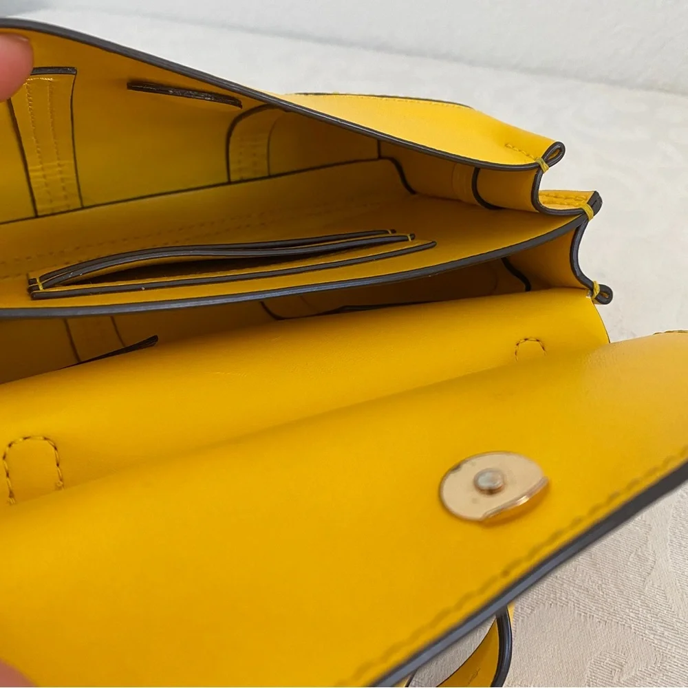 Tory Burch yellow mini 2 way bag - Picture 7 of 8
